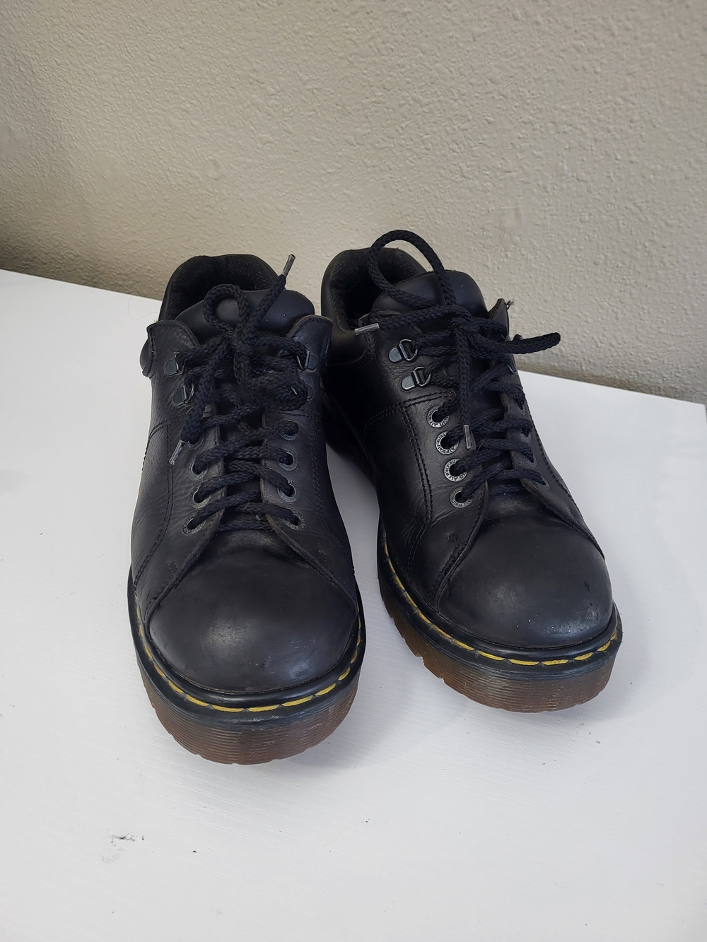 Vintage Doc Martens 8312 Air Wair Chunky Black Oxford Shoes Men's Size 12